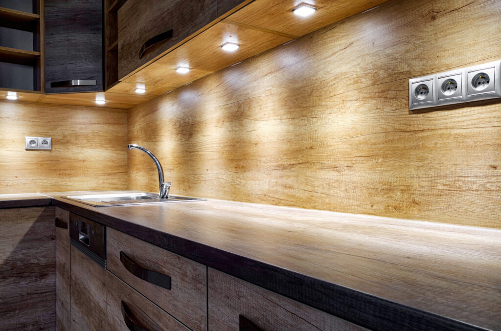 Brown kitchen unit – modern furniture